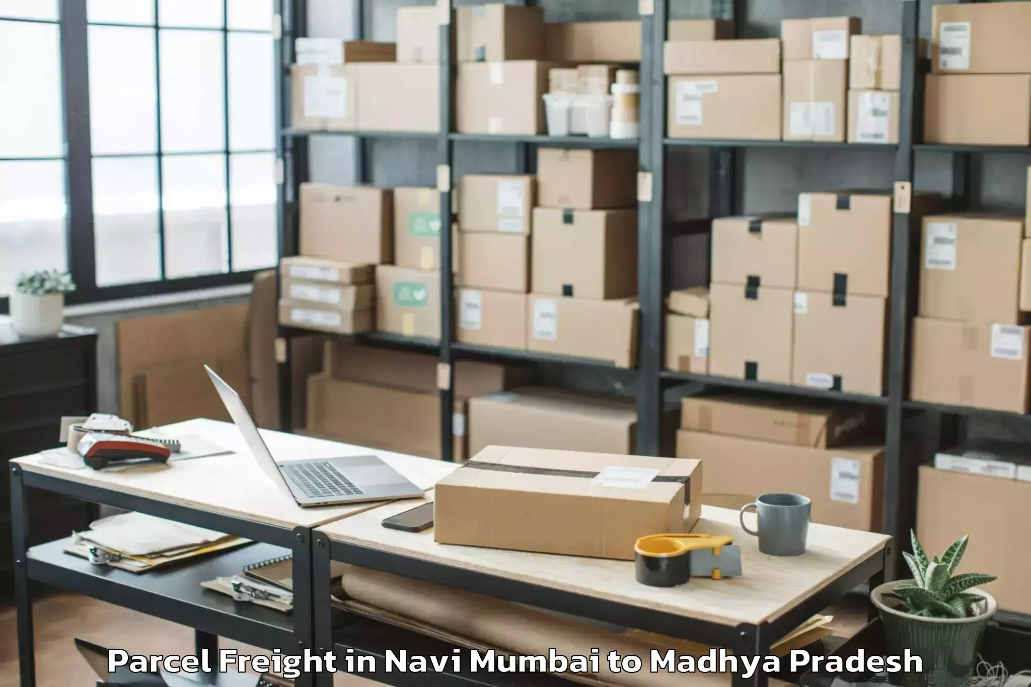 Reliable Navi Mumbai to Iit Indore Parcel Freight